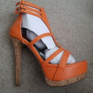 Orange stilettos